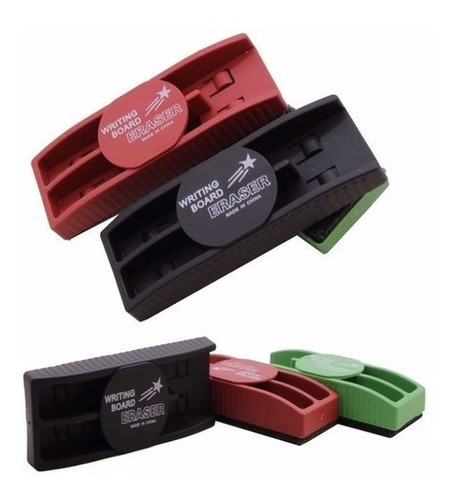 Kit Para Pizarra - Borrador Magnetico + 2 Marcadores Colores 1