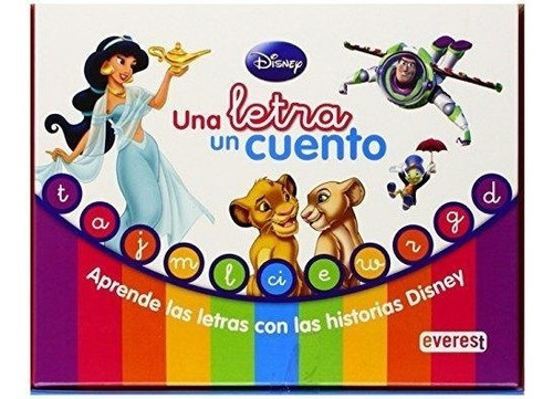 10 Libros Una Letra Un Cuento Incluye Cd Interactivo Disney 1