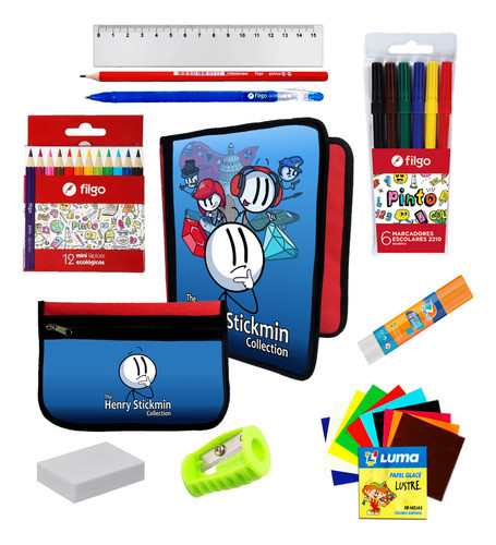 Oferton Carpeta + Cartu + Utiles Henry Stickmin #489 0