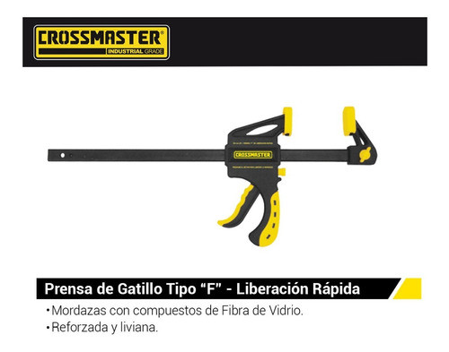 Prensa Rápida Metal Auto Ajustable 18 Pulgadas Crossmaste 1
