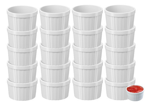 Kit20 Molheira Ramekin Potinho Pote Molho Petisco Coza 150ml 0