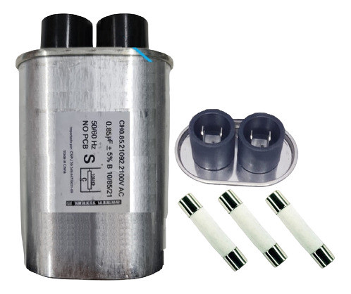 Kit Capacitor Microondas 0,85uf + 3 Fusivel 20a 0