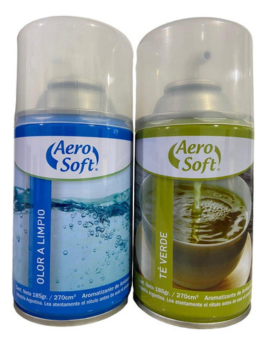 Combo Repuesto Aromatizante Spray Aerosoft X2unidades 1
