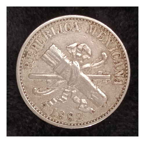 México 5 Centavos 1882 Muy Bueno Km 399 1