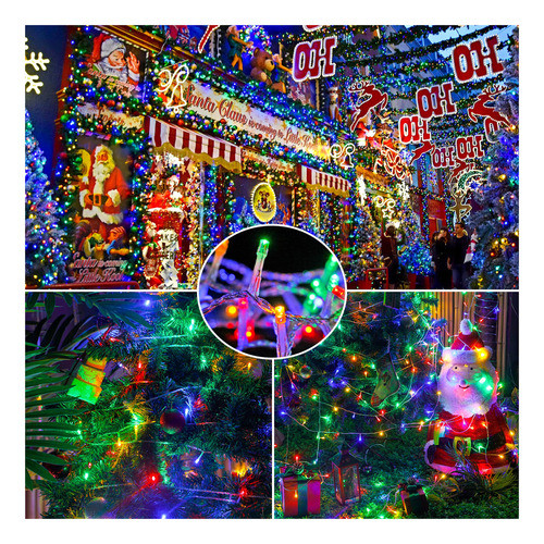 Shinymolly Luces De Navidad Enchufables, 200 Luces Led De 98 1