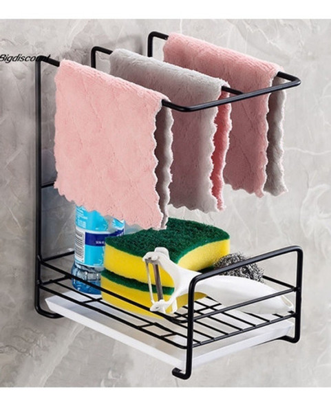 Organizador Porta Escurre Esponja Jabon Para Pileta Cocina 1