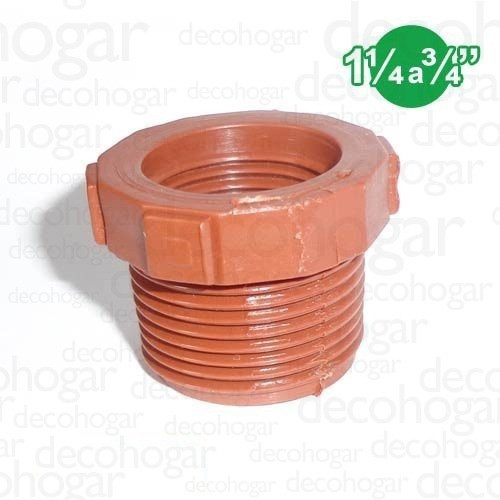 Conexiones Polipropileno Riego Buje Red 1¼ A ¾ * 1