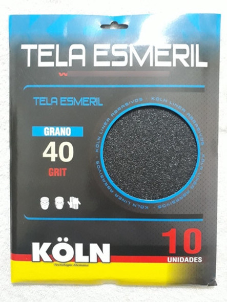 Lija Tela Esmeril (x) 10 Unidades Koln Grano 40 0