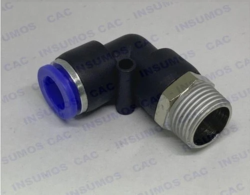 Conector Neumático Codo Rosca Bspt 1/8 Mang 1/4 Spl1/4-01 1