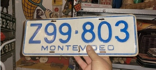 Matricula Montevideo Z 99803 Conf 0