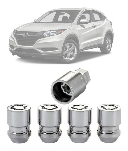 Kit 4 Trava Porca Parafuso Antifurto Roda Mcgard Para Hr-v 0