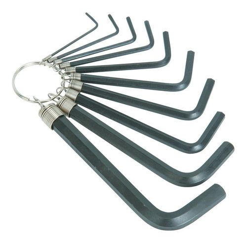 Juego De Llaves Allen 10 Pcs En Soporte Plástico Herramienta 0