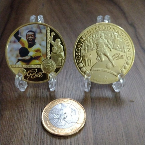 Uma Linda Medalha Souvenir Do Jogador De Futebol Rei Pelé 1
