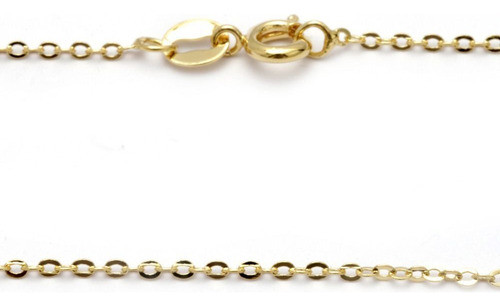 Cadena Basica Enchapada En Oro 18k 1mm 45cm 0