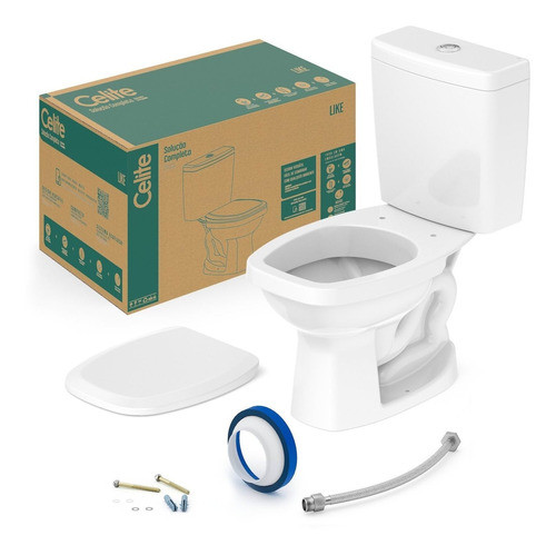 Kit Vaso Sanitário Com Caixa Acoplada E Assento Suite Bh 1