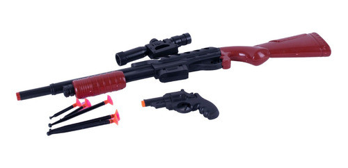 Rifle Con Pistola Y Accesorios En Blister 20 X 70 Cm 0