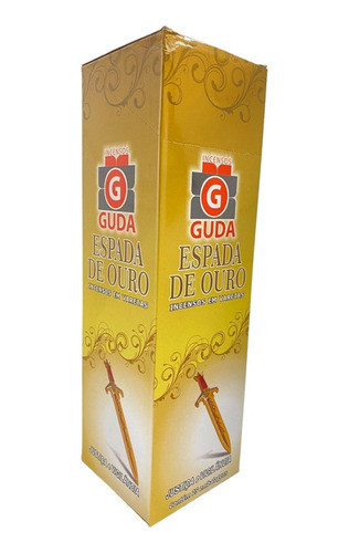 Incenso Espada De Ouro Guda Indiano 25 Caixas Com 7 Varetas 0