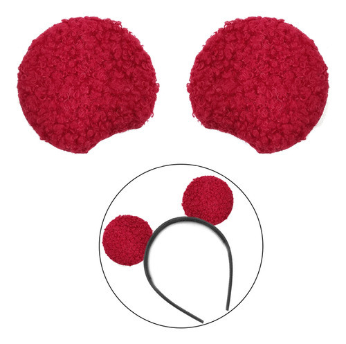 Aplique Orelha De Urso Princess 100un Vermelho35 Ro151229 0