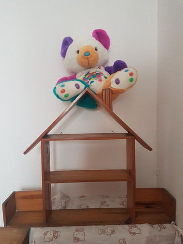 Casita Guardar Peluches De Colgar, Madera Maciza 1