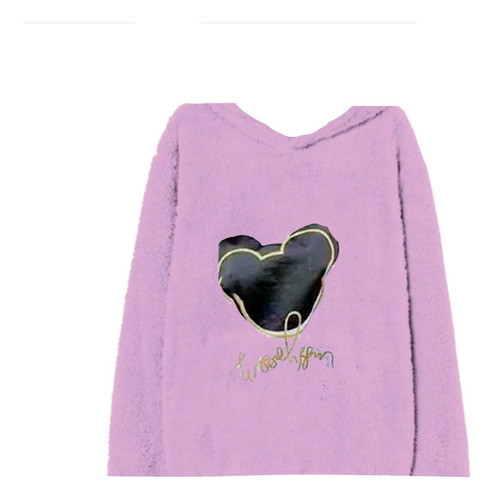 Buzo Unisex Mujer Maxi Buzo Friza Y Piel Mickey Oversize Xl 0