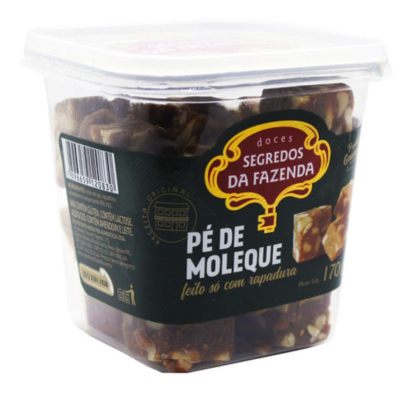Pé De Moleque Com Rapadura 170g Segredos Da Fazenda Kit 3 Un 1