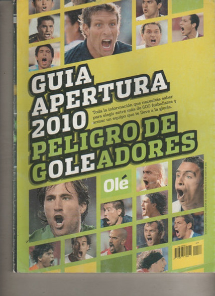Revista Ole * Especial - Guia Apertura 2010 Y Goleadores 0