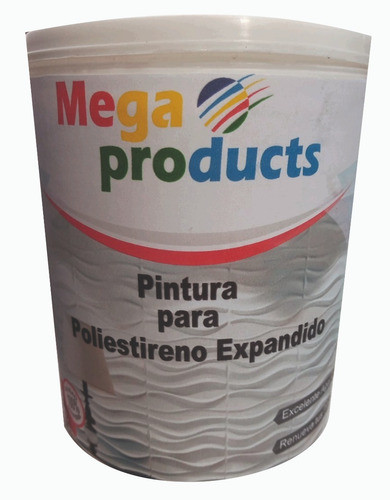 Pintura Para Poliestireno Expandido X 4 Lt Color Blanco 0