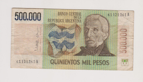 Billete Argentina 500.000$ Bott 2510 Muy Bueno - 0