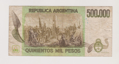 Billete Argentina 500.000$ Bott 2510 Muy Bueno - 1