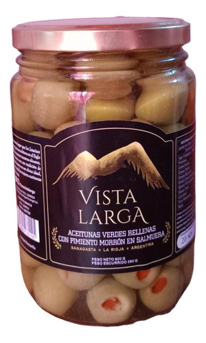 Aceitunas Rellenas Con Morrón Vista Larga 500gr Premium 0