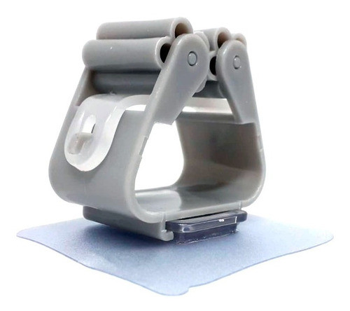 Soporte Escobero Con Autoadhesivo Simple Gris Bronzen 1