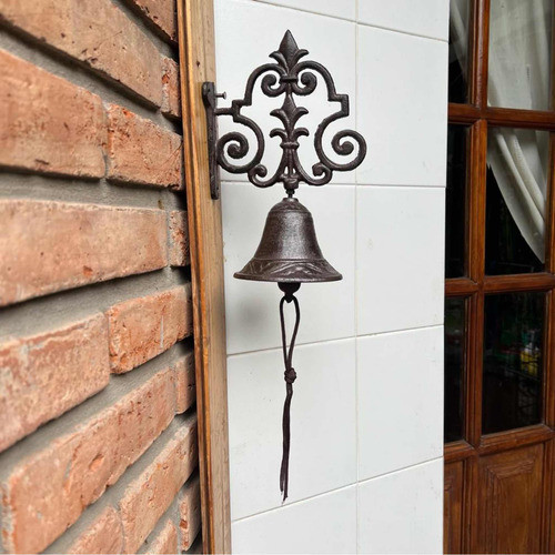 Campana Llamador Con Ménsula Realizada En Hierro Fundido 1