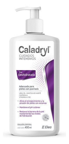 Caladryl Cuidados Intensivos Piel Deshidratada Urea 5% 400ml 0