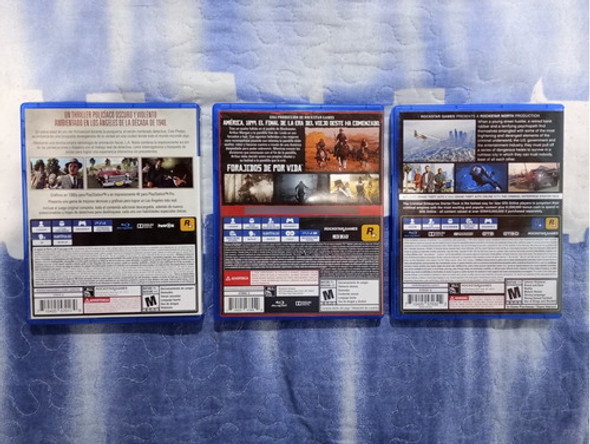 Lote Juegos Físicos Gta V, Red 2 Y La Noire Originales Ps4 1