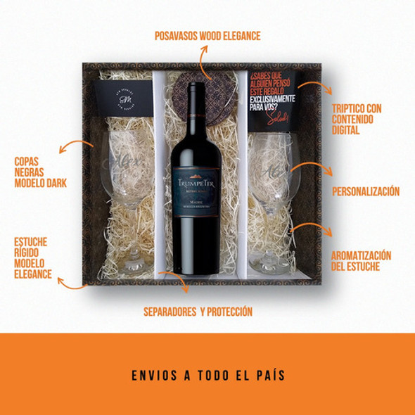 Box Set Vino Trumpeter Malbec Transparentes Grabadas 1 Box Set Vino Trumpeter Malbec Transparentes Grabadas 1