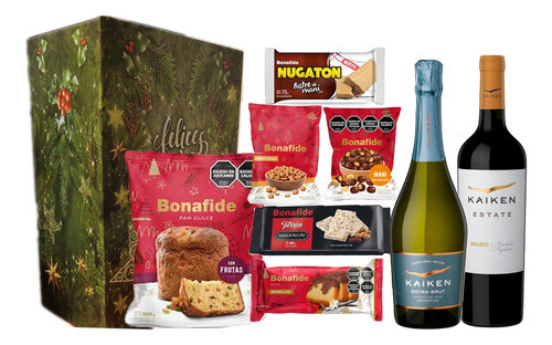 Cajas Canastas Navideñas Kaiken - Envios 0