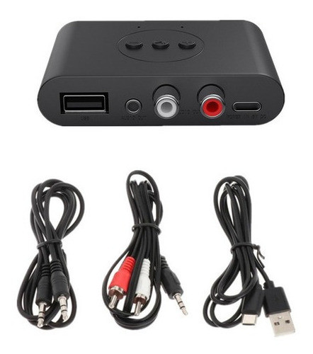 Receptor Bluetooth Sem Fio Portátil 5.0 Nfc 2 Rca Adapter C 0