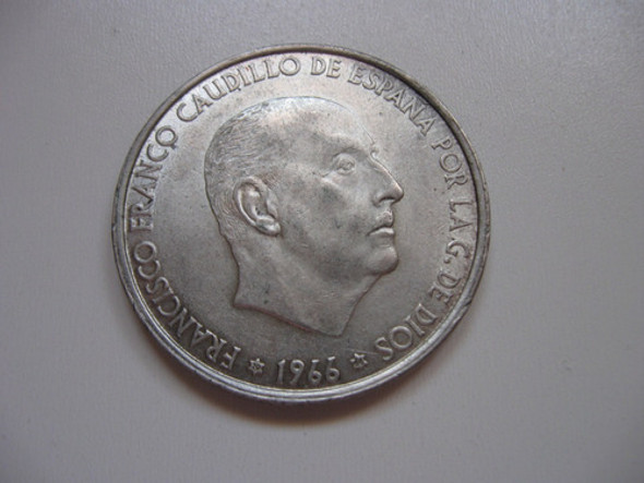 Moneda España De Plata 100 Pesetas 1966(66) 1