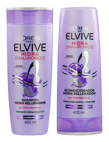 Shampoo Y Acondicionador Elvive Hidra[hialuronico] X 400 Ml 0