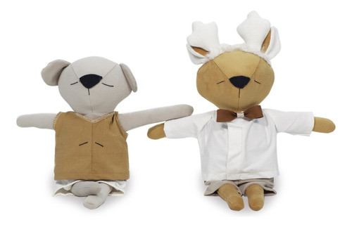 Peluche Muñeco Nieve Nordico Reno + Packaging De Regalo! 0