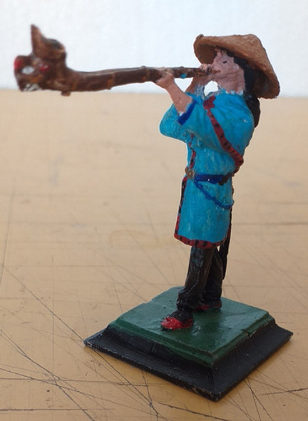 Soldadito Plomo -corneta Chino  -metal- Aitor-54 Mm 0