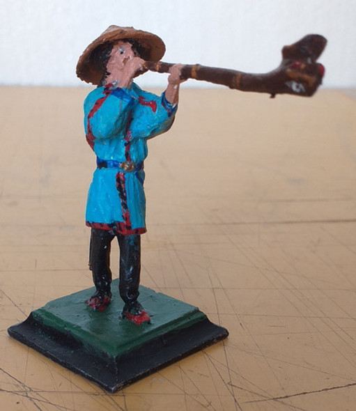 Soldadito Plomo -corneta Chino  -metal- Aitor-54 Mm 1