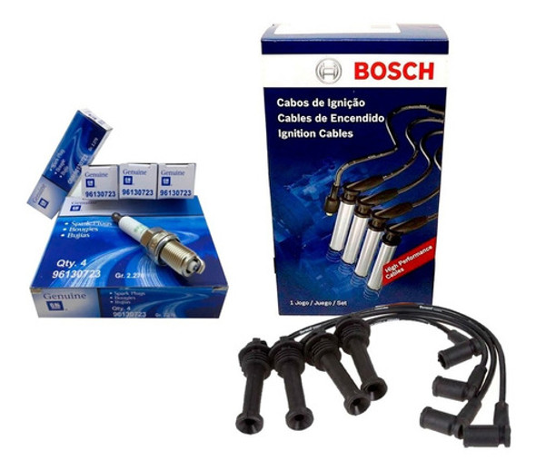 Juego Cables + Bujias Chevrolet Aveo 1.6 16v 2012 2013 2014 0
