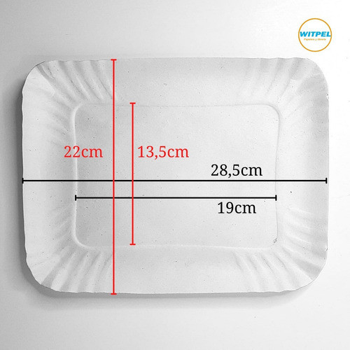 Bandeja Descartable Cartón N5 Gris Alimento Por 100unid 1