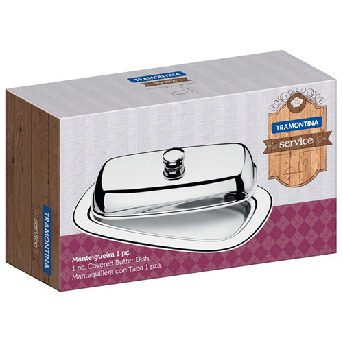 Mantequera Con Tapa 20 X 11,5 Cms. Service - Tramontina Tf14 1