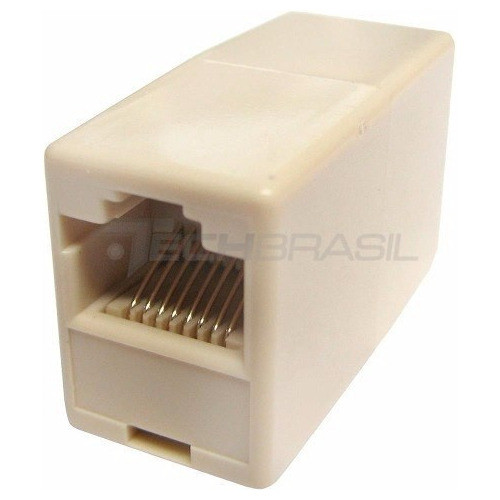 Emenda Rj45 Fêmea X Fêmea - Extensão Cabo De Rede 8 Vias 1