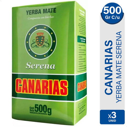 Yerba Canarias Mate Serena Con Hierbas 01mercado X3 Unidades 0