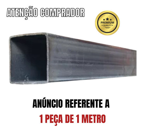 Metalon 100x100 Tubo Quadrado De Aço 1 Metro 1