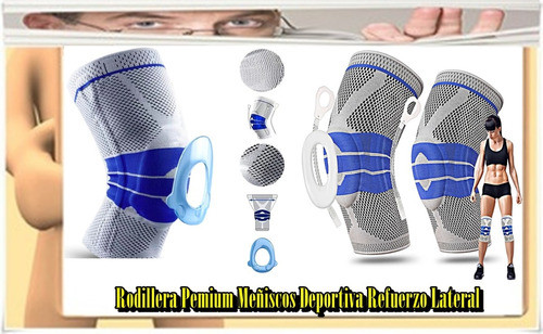Rodillera Pemium Meñiscos Unisex Deportiva Refuerzo Lateral 1