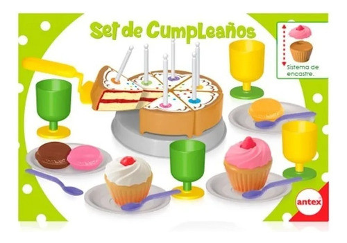 Antex Torre De Cumpleaños Torta Juguete Accesorios Comidas 0